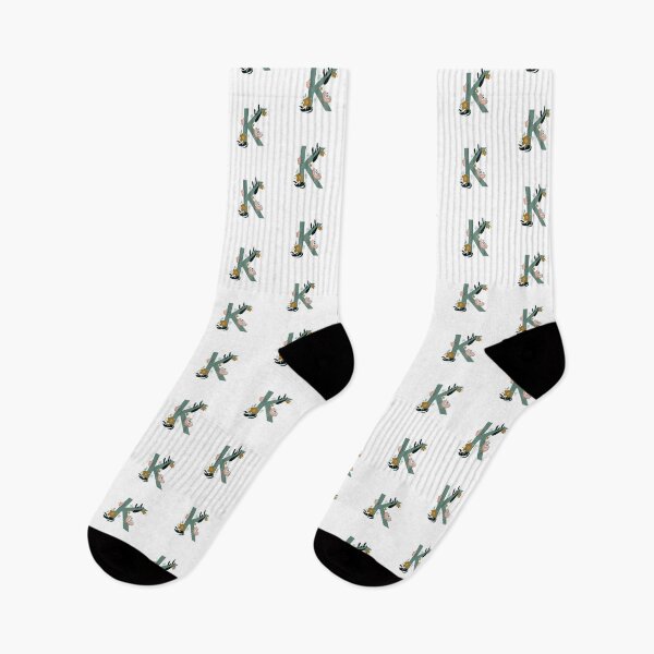 Item preview, Floral letter K designed and sold by Leshlie Guzmán.