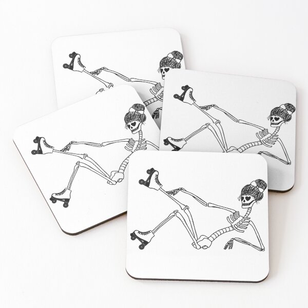 Item preview, Roller Skating Skeleton designed and sold by MelTDesignsCo.