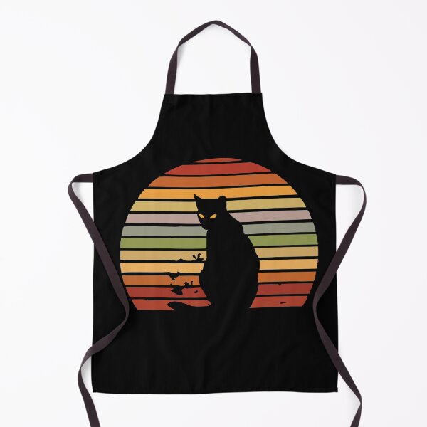 Item preview, Black Cat Retro Sunset Synthwave designed and sold by CarpeDiemLife.
