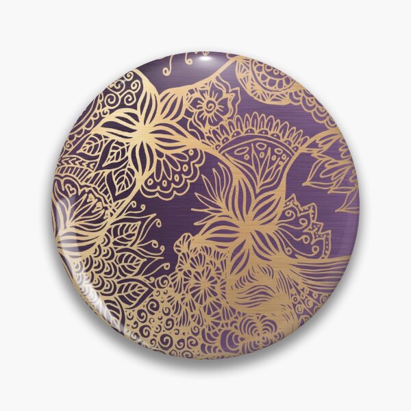 Item preview, Purple and Gold Mandala Patterns designed and sold by Julie Erin Designs.