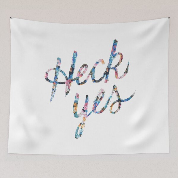 Item preview, Heck Yes designed and sold by lizzydeestudio.