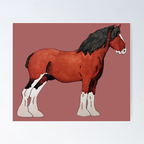 Item preview, Red Clydesdale designed and sold by Fave101.