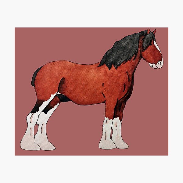 Item preview, Red Clydesdale designed and sold by Fave101.