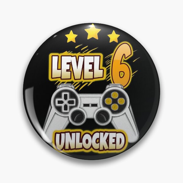 Item preview, Level 6 Unlocked. 6th Birthday Gamer 6 years old party designed and sold by jorgeurbina.
