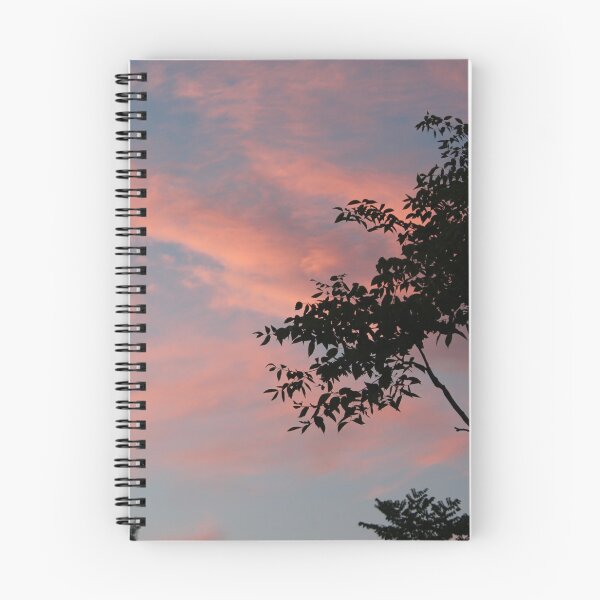 Item preview, Pink sunset sky and black tree silhouette designed and sold by stina-bee.