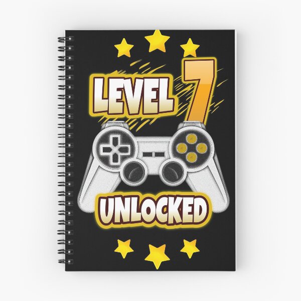 Item preview, Level 7 Unlocked. 7th Birthday Gamer 7 years old party designed and sold by jorgeurbina.