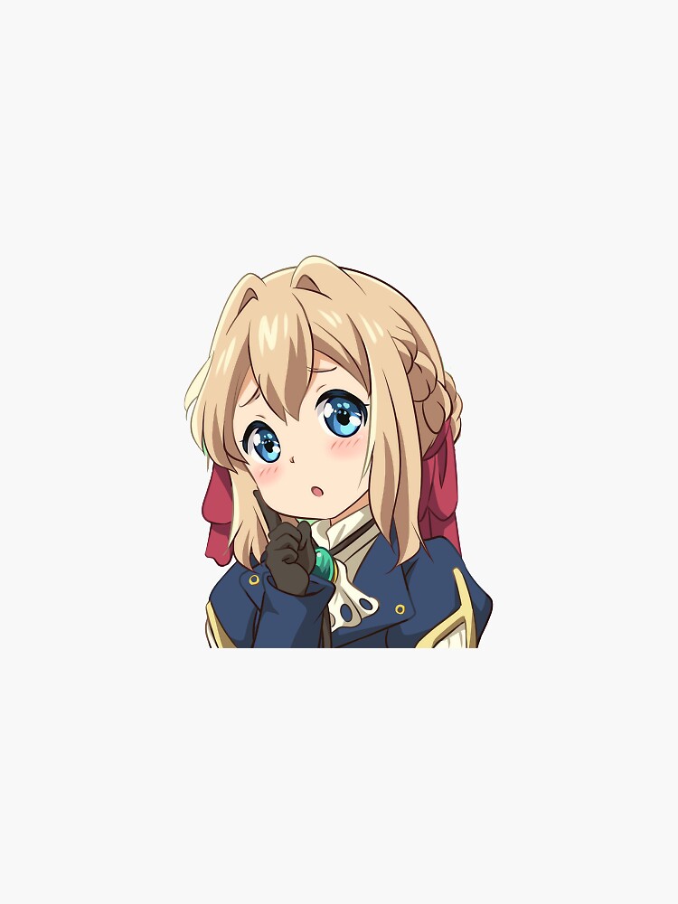"Chibi Cute Violet Evergarden [Violet Evergarden]" Sticker by allenye