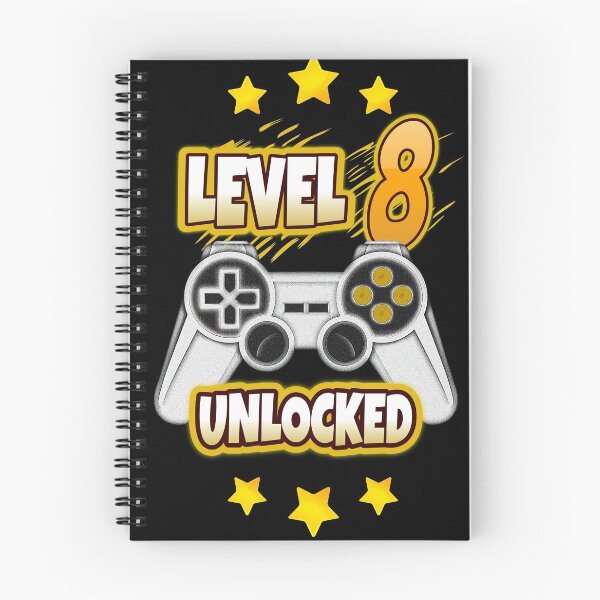 Item preview, Level 8 Unlocked. 8th Birthday Gamer Eight years old party designed and sold by jorgeurbina.