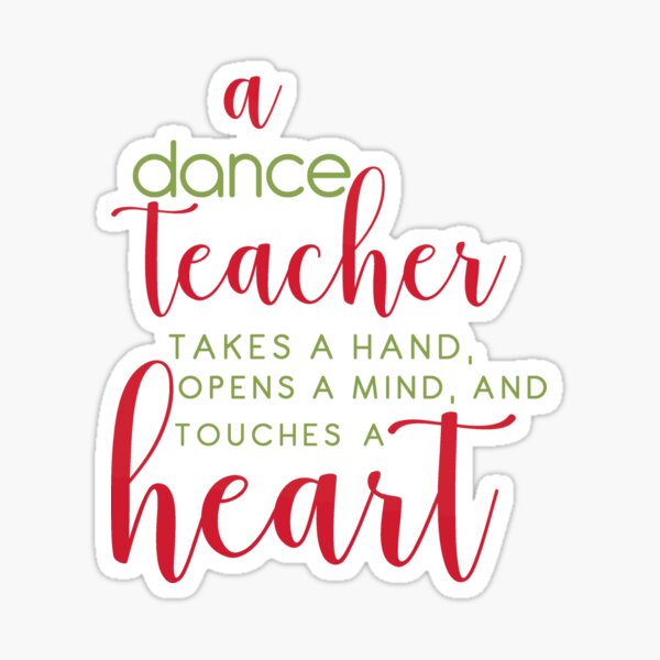 "Sticker - Dance Teacher" Sticker for Sale by della95 | Redbubble