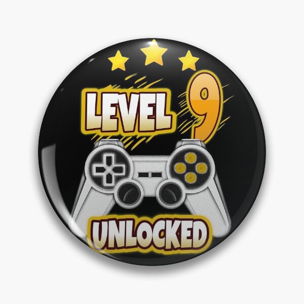 Item preview, Level 9 Unlocked. 9th Birthday Gamer Nine years old party designed and sold by jorgeurbina.