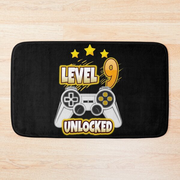 Item preview, Level 9 Unlocked. 9th Birthday Gamer Nine years old party designed and sold by jorgeurbina.