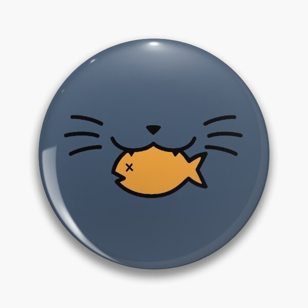 Item preview, Grey and Yellow Fish in Cats Mouth designed and sold by Leon Cook.