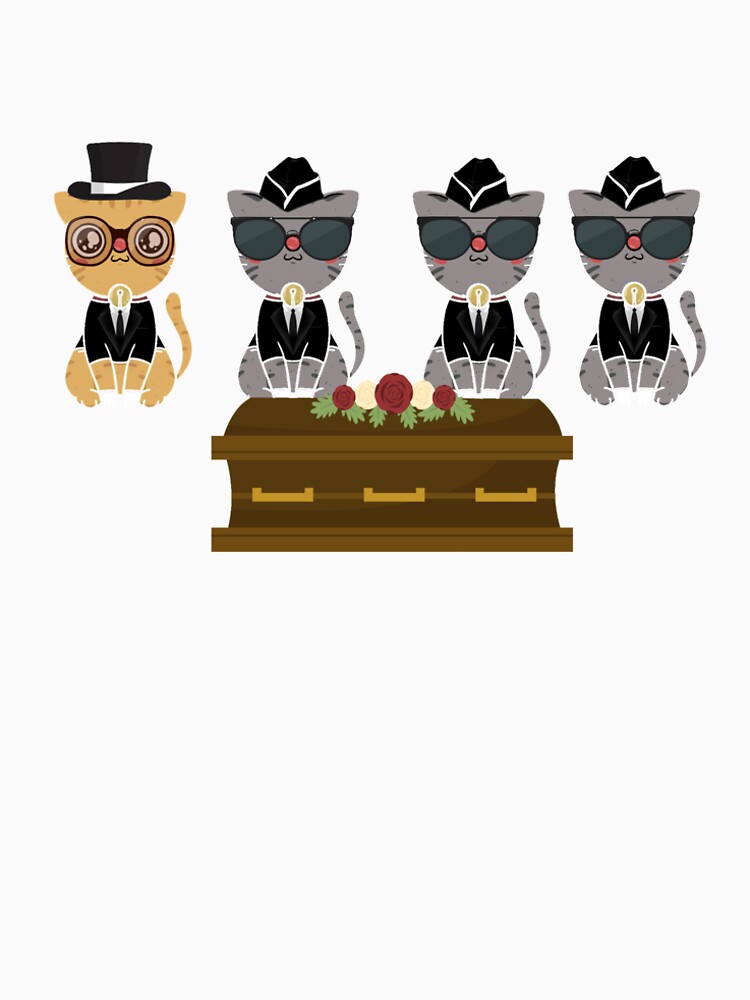 "cat coffin dance funeral" T-shirt by Smart-Bee | Redbubble