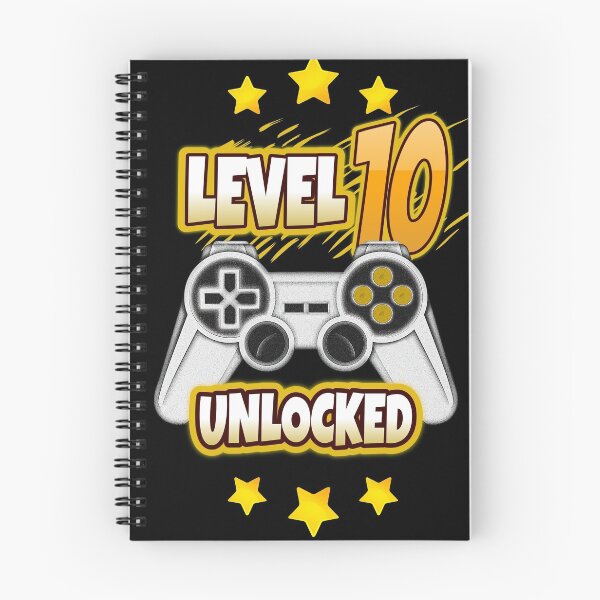 Item preview, Level 10 Unlocked. 10th Birthday Gamer Ten years old Video game party designed and sold by jorgeurbina.