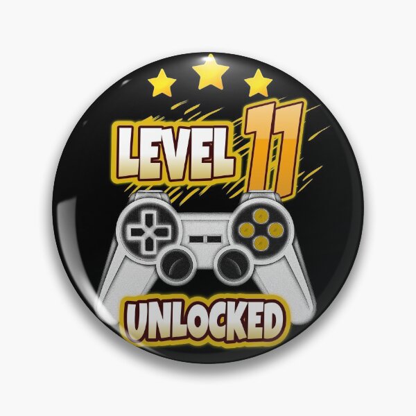 Item preview, Level 11 Unlocked. 11th Birthday Gamer Eleven years old Video game party designed and sold by jorgeurbina.