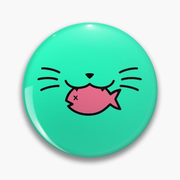 Item preview, Turquoise and Pink Fish in Cats Mouth designed and sold by Leon Cook.