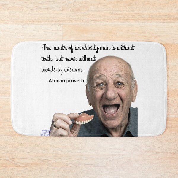 Item preview, The mouth of an elderly man is without teeth designed and sold by Caregiverology.