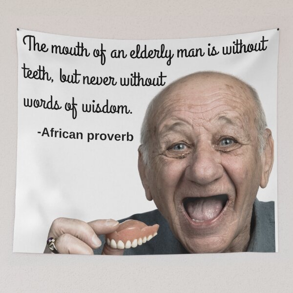 Item preview, The mouth of an elderly man is without teeth designed and sold by Caregiverology.