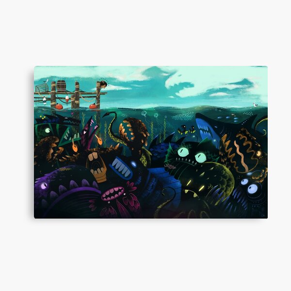 Item preview, Off and Away - Monsters of the Deep designed and sold by CaleAtkinson.