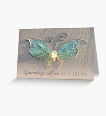 October 15th Butterfly Greeting Card