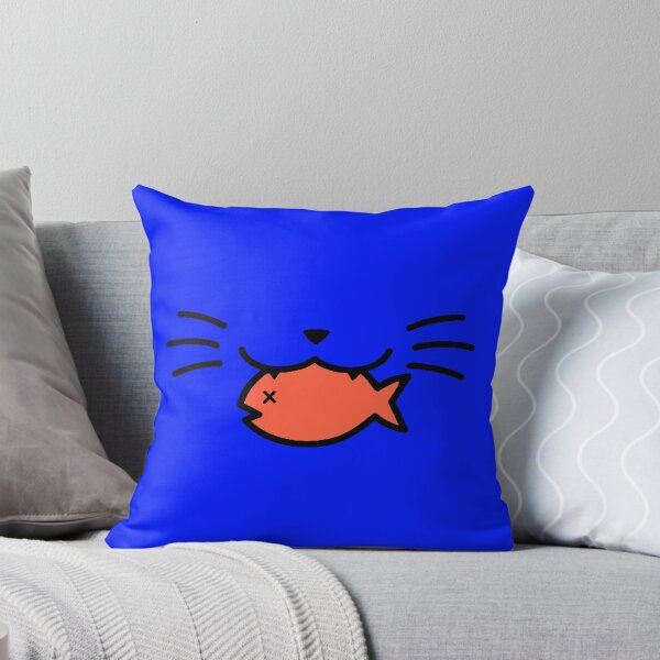 Item preview, Blue and Pink Fish in Cats Mouth designed and sold by Leon Cook.