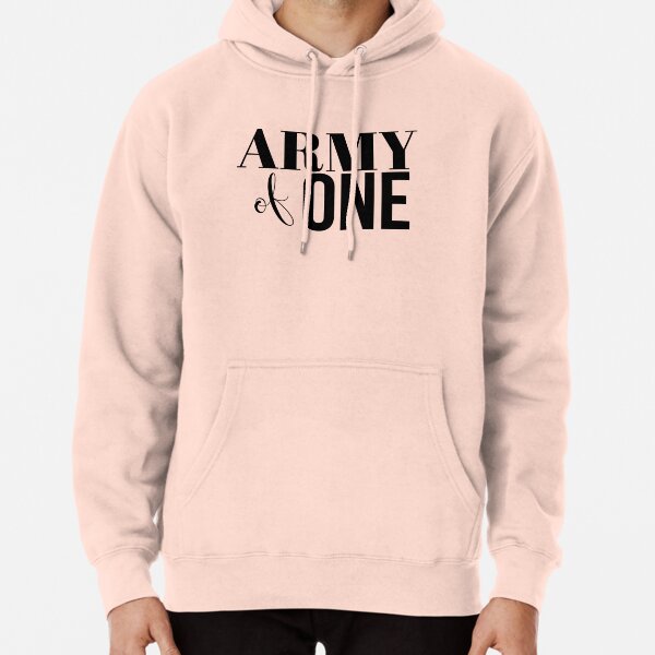 Pink discount army hoodie