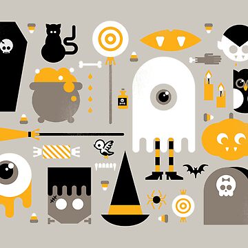 Artwork thumbnail, Cute Halloween Treats by Gretchen Braun