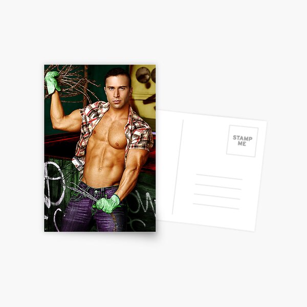 Hunky Dockhand Postcard