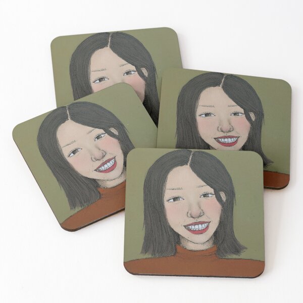Item preview, smiling women digital painting  designed and sold by Amyhwangart.