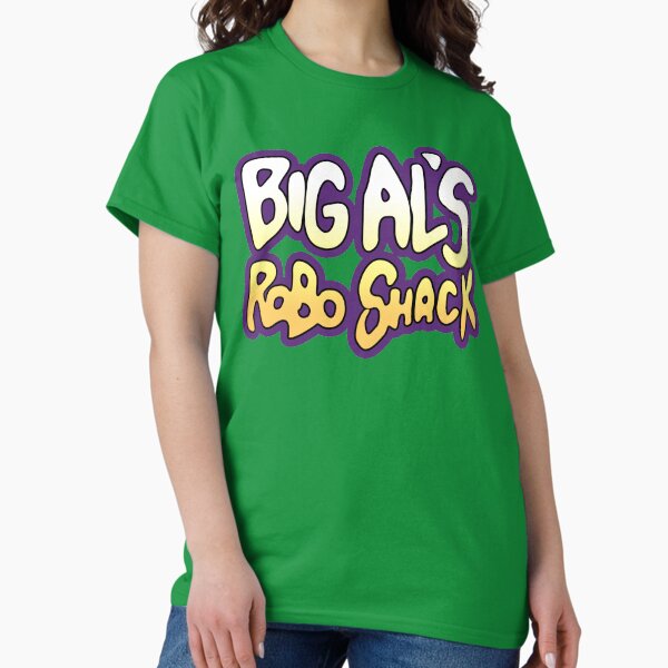 Vista previa del artículo con la obra «Big Al's Robo Shack (¡Compra en verde!)», diseñado y vendido por Smitty McGrotsmeat.