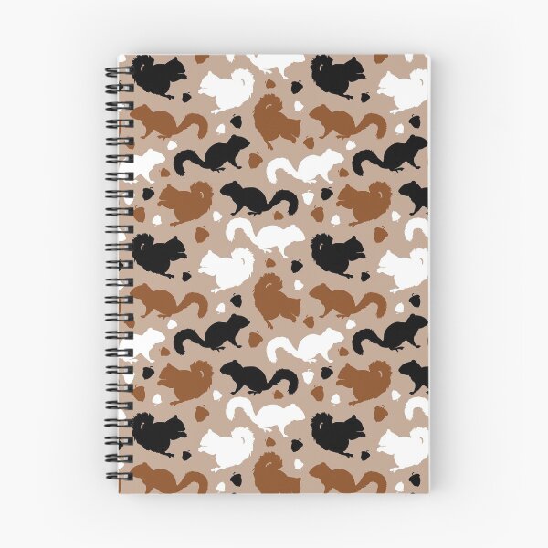 Item preview, Squirrels Pattern in Brown Red Squirrels Black Squirrel Repeating Patterns designed and sold by Art by Jess.