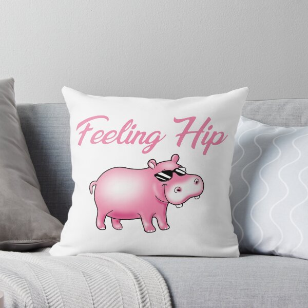 Item preview, Feeling Hip Hippopotamus Pink Hippo designed and sold by pablomendoza.