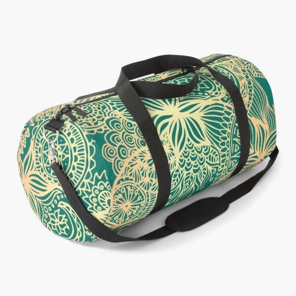Item preview, Teal Green and Gold Mandala Patterns designed and sold by Julie Erin Designs.