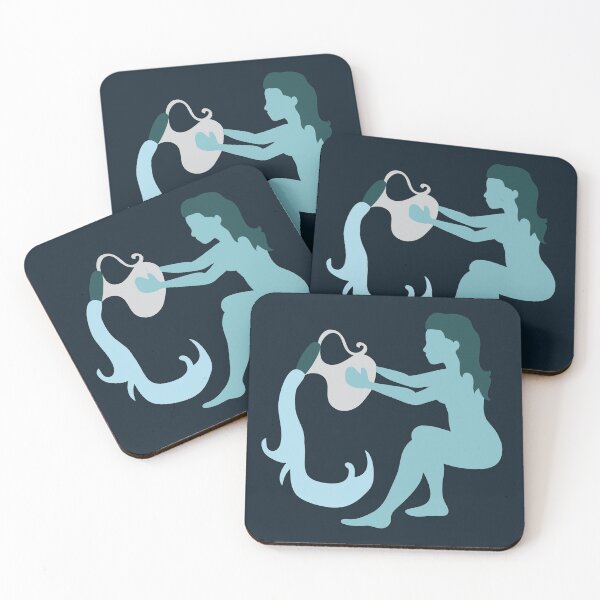 Item preview, Little Lady Aquarius | Horoscope Vector Art designed and sold by Karli Mogen.