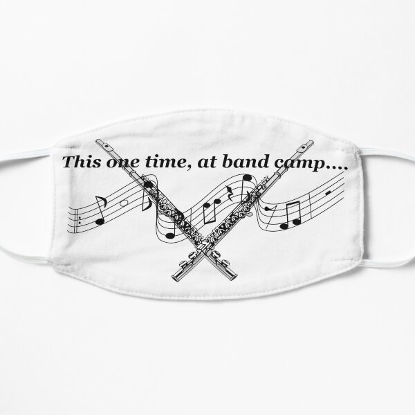 This one time at band camp flutes and musical notes Mask