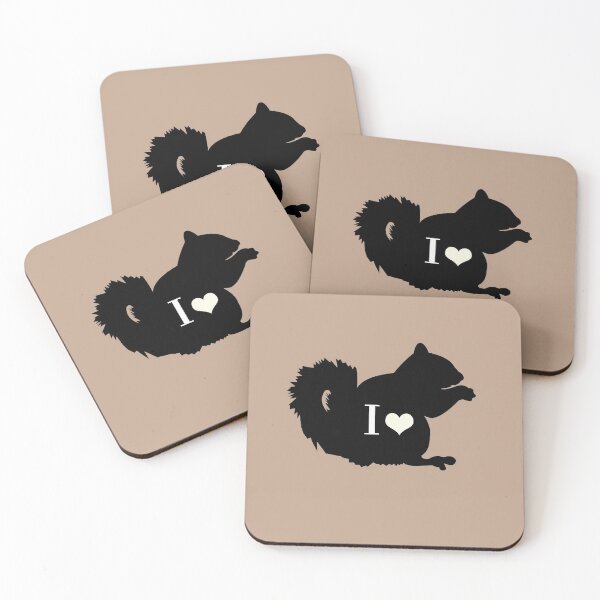 Item preview, Squirrels Pattern in Brown Red Squirrels Black Squirrel Repeating Patterns designed and sold by Art by Jess.