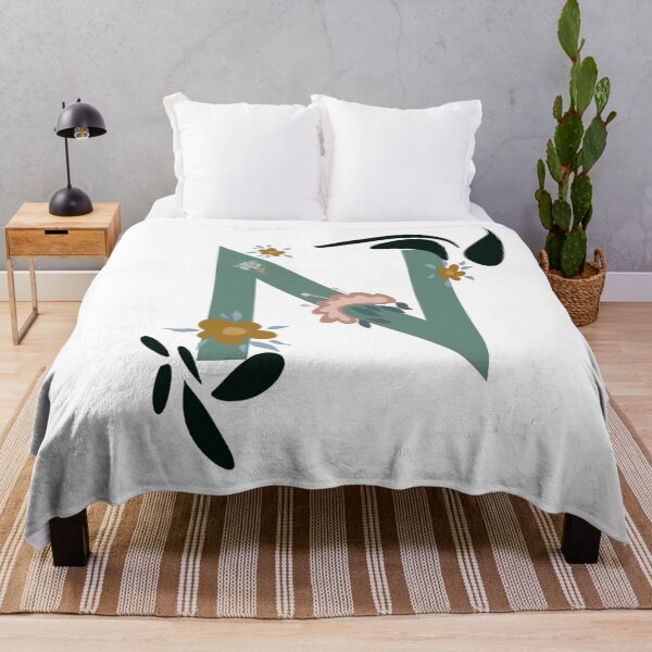 Item preview, Floral letter N designed and sold by Leshlie Guzmán.