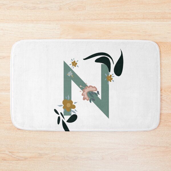 Item preview, Floral letter N designed and sold by Leshlie Guzmán.