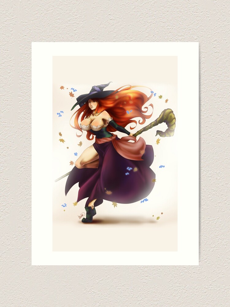 Dragon S Crown Sorceress Art Print By Dhackwings Redbubble