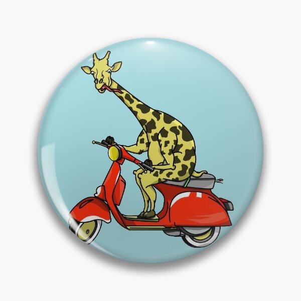 Item preview, Giraffe Riding A Moped designed and sold by piedaydesigns.