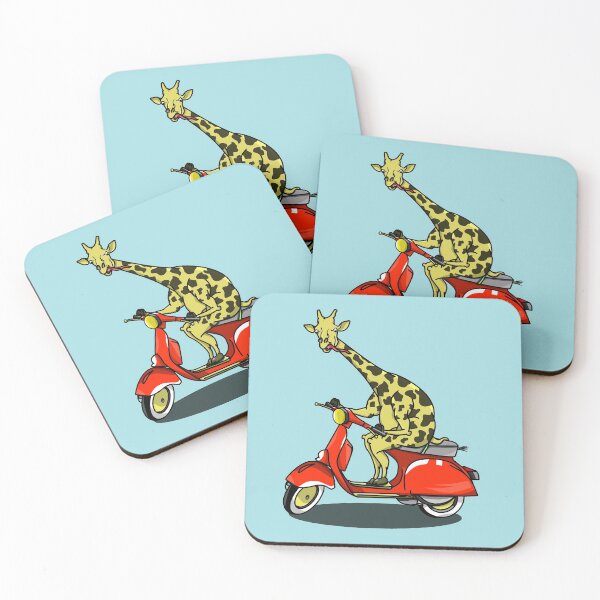 Item preview, Giraffe Riding A Moped designed and sold by piedaydesigns.