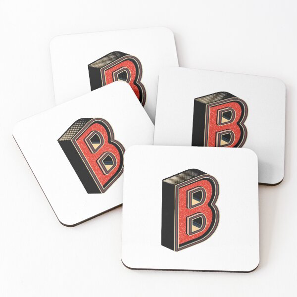 Item preview, Simplistic Alphabet Letter B Typographic Artwork designed and sold by MakiMak.