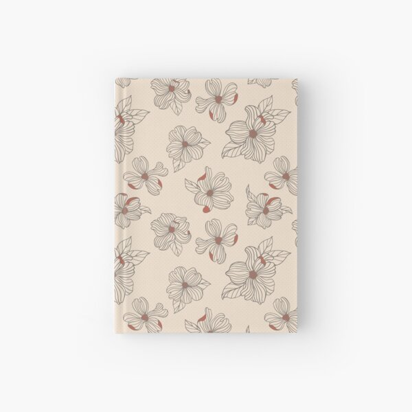 Dogwood Blossoms | White & Persimmon Hardcover Journal