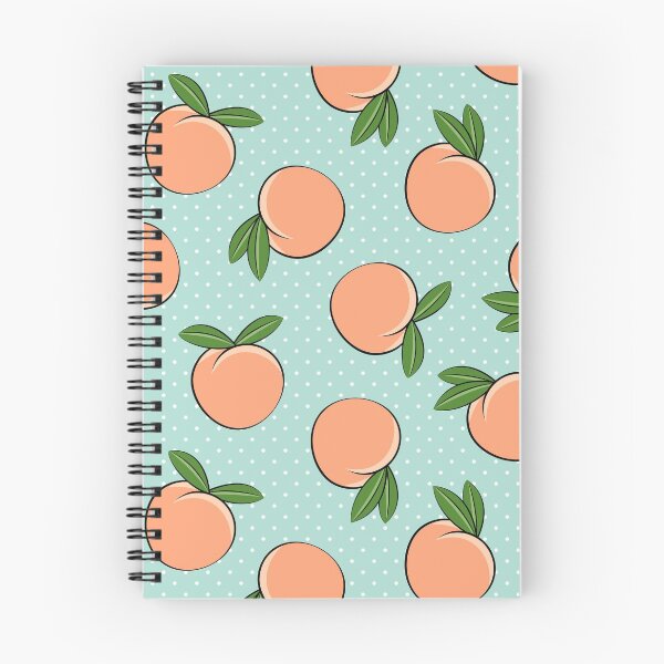 Item preview, Peaches on Teal Polka Dots designed and sold by littlearrow.