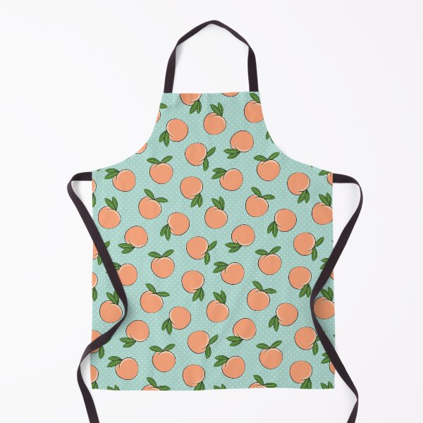 Item preview, Peaches on Teal Polka Dots designed and sold by littlearrow.