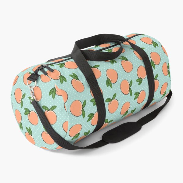 Item preview, Peaches on Teal Polka Dots designed and sold by littlearrow.