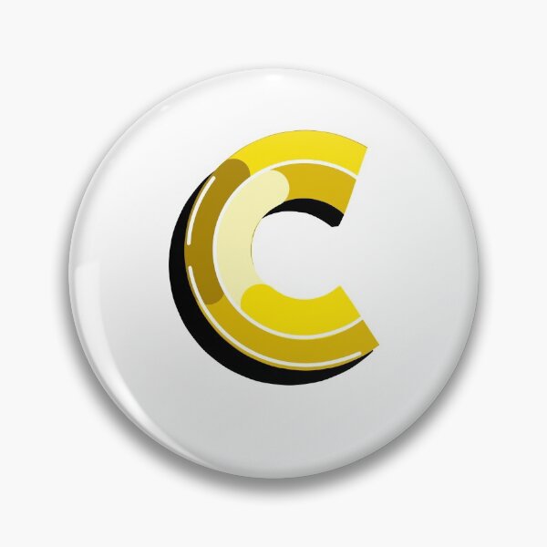 Item preview, Simplistic Yellow Alphabet Letter C Typographic Artwork designed and sold by MakiMak.