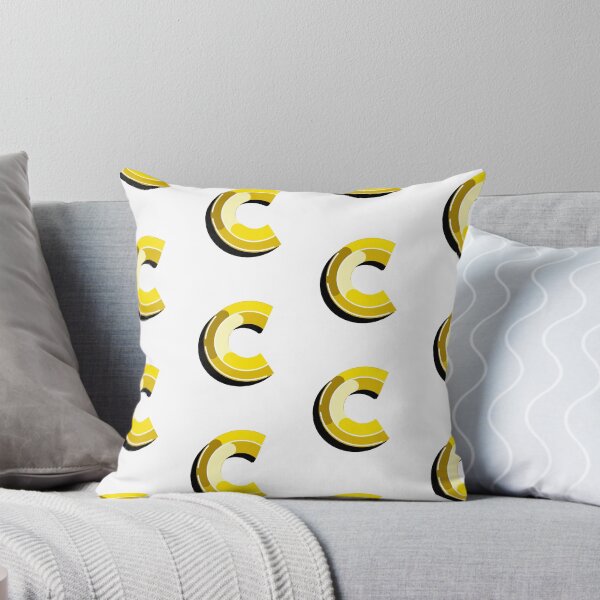 Item preview, Simplistic Yellow Alphabet Letter C Typographic Artwork designed and sold by MakiMak.