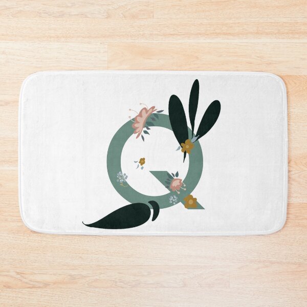 Item preview, Floral letter Q designed and sold by Leshlie Guzmán.