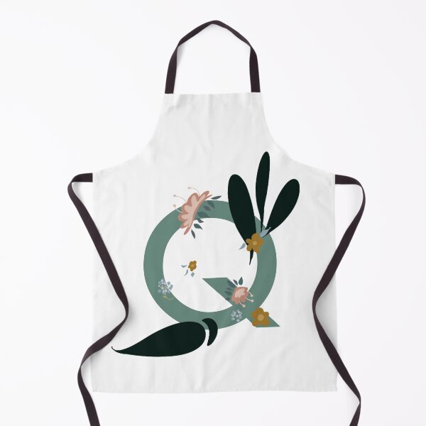 Item preview, Floral letter Q designed and sold by Leshlie Guzmán.